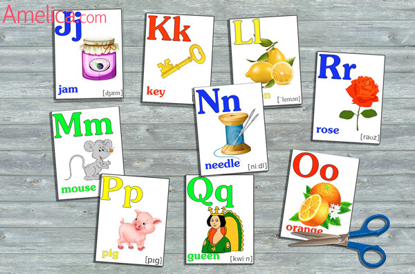 английский алфавит в картинках для детей, английский алфавит для детей распечатать