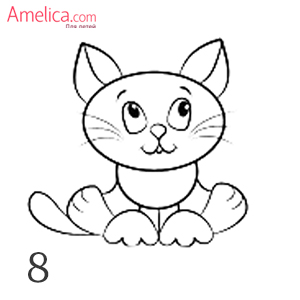 Как нарисовать кота карандашами поэтапно для начинающих