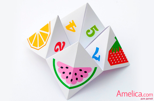 Уроки-схемы оригами из бумаги овощи, фрукты и ягоды