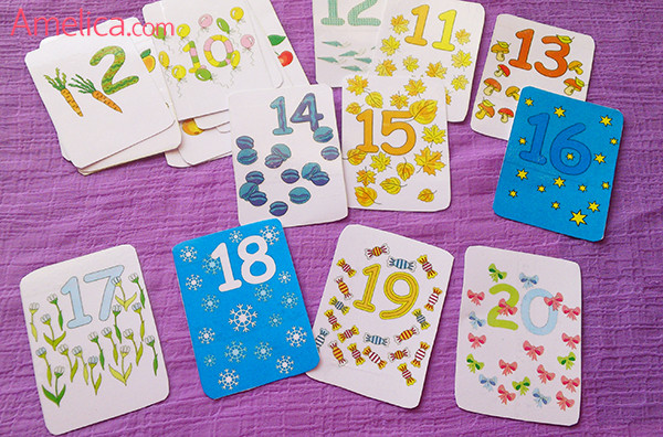 развивающие карточки, картинки цифры, счет от 11 до 20 для детей 2,3,4,5,6 лет