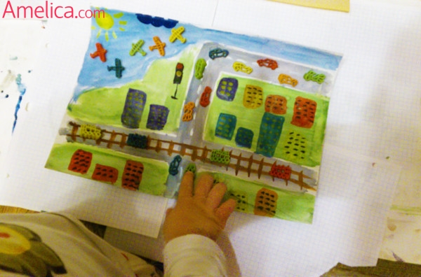 Аппликация для детского сада, объемная аппликация из макарон