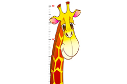 ростомер распечатать, ростомер на стену для детей жираф скачать