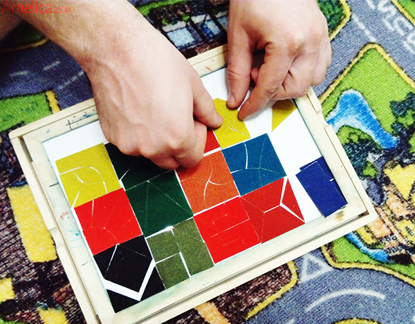 головоломка Никитина, игра сложи квадрат, развивающие игры никитина